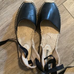 Lace up ankle espadrilles